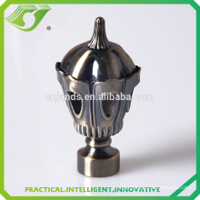 A-F0108 modern metal curtain finials, fashion metal curtain rod end cap